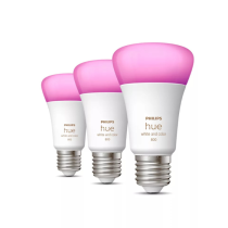 Philips Hue LED A60 E27 Light Bulb | Smart RGBW | 3 Pack